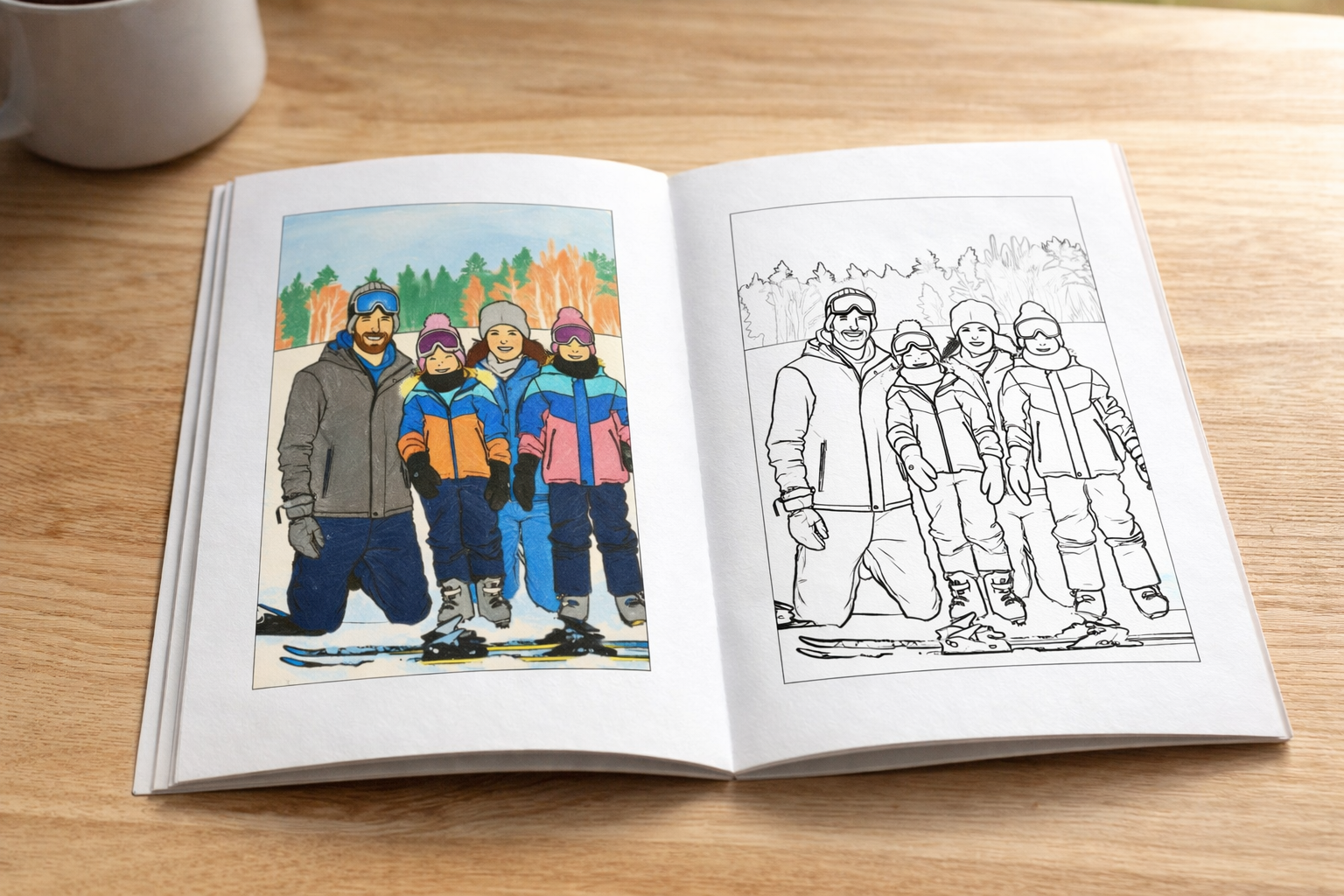 Libro para colorear personalizado